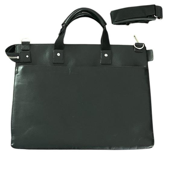 Jack Spade (Deadstock)Rare Slim Leather Brief Case / Computer/Document Bag